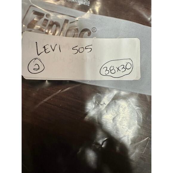 Levi 505 Jeans Men 38x30 Classic Academia Twee Western Cowboy Aztec Minimalist - Picture 12 of 12